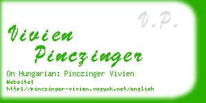 vivien pinczinger business card